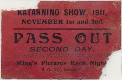 Katanning Show Ticket