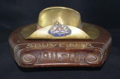 Artillery Shell 'Slouch Hat' - Trench Art