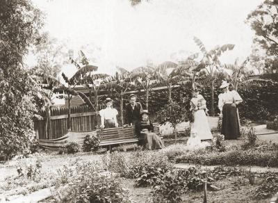 Koeppe Family In HG Stirling's Garden