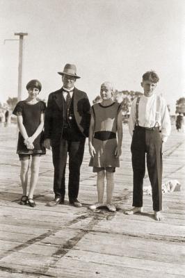 Bertha Bicker And Friends On Rockingham Pier