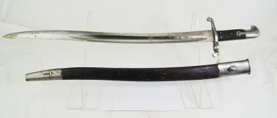 British 1860 Pattern Martini Henry Yatagan Sword Bayonet