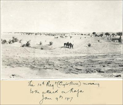 World War 1, South West Asia, Sinai, Rafa, 10 Light Horse, 1917