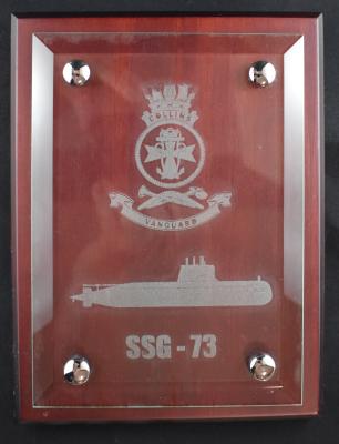 HMAS Vanguard Plaque