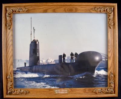 HMAS Ovens Framed Photograph Plaque