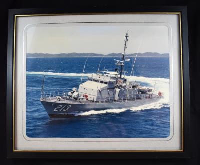 HMAS Geraldton Framed Photograph Plaque