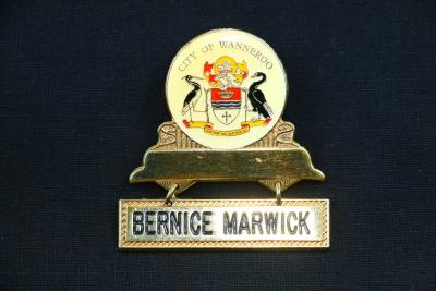 City of Wanneroo Badge - Bernice Marwick