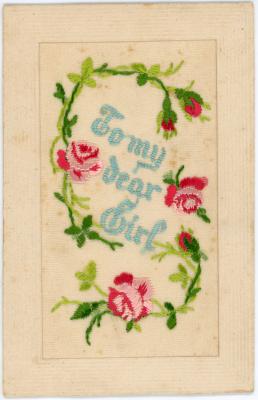 First World War Silk Postcard