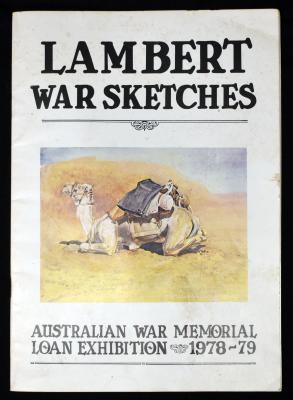 Lambert War Sketches Loan Exhibition 1978-79 Catalogue