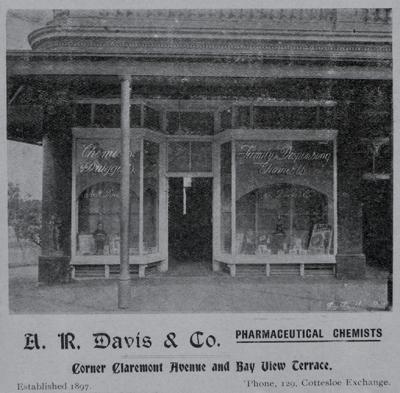 AR Davis Chemist, Claremont Avenue And Bay View Terrace