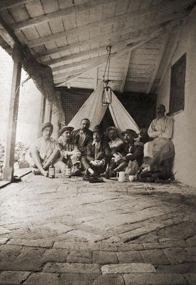 Men On 'Appy 'Ome' Verandah