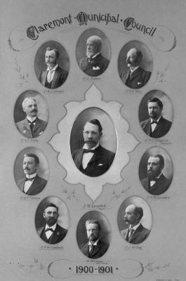 Claremont Municipal Council Mayor & Councillors 1900-1901