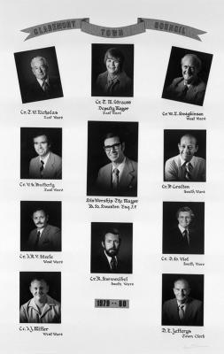 Claremont Municipal Council Mayor & Councillors 1979-1980