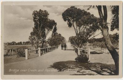 Bridge over Creek and Reservoir, Katanning