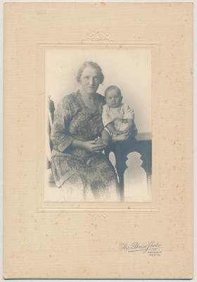 Mrs Love and her son Edwin