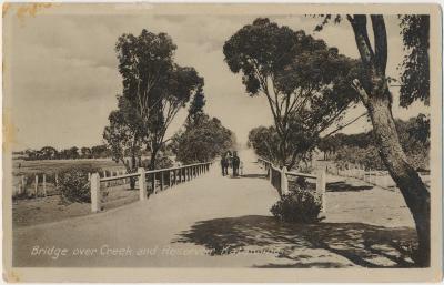 Bridge over Creek and Reservoir, Katanning