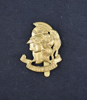 Second World War Artists Rifles Brass Cap Badge