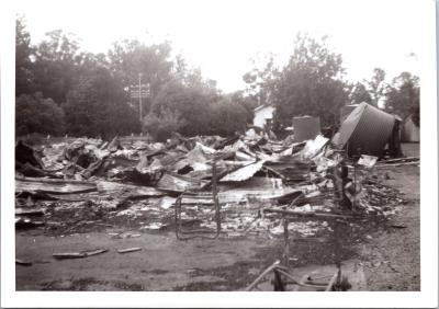 Greenbushes Primary after fire 14 Feb 1965