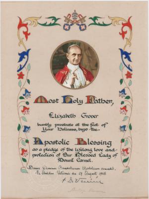 Elizabeth Grover - Apostolic Blessing