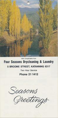 Four Seasons Drycleaners Calendar