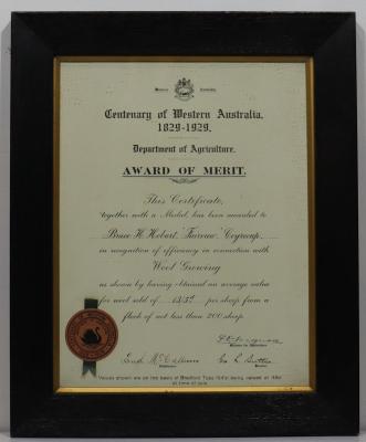 Department of Agriculture Award of Merit