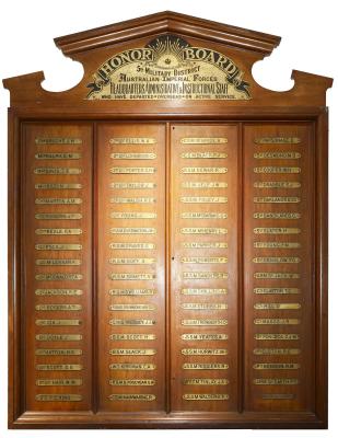 World War 1, Australia, Western Australia, Honour Board, 5th Military District