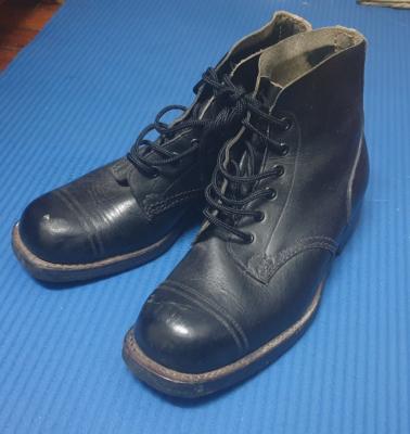 Uniform Accoutrements Issued Boots - Black Ammo Boots from 1950