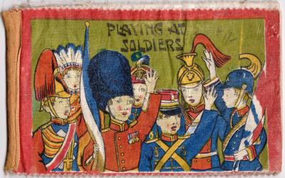 WWI era children's cloth book - 'Playing at Soldiers'