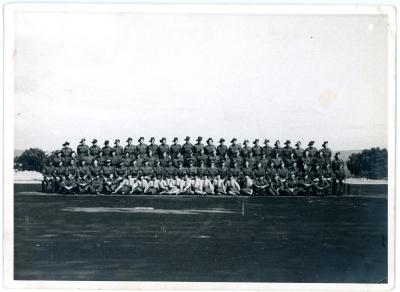 Black & White Group Photograph of Heavy Artillery Officers & AWAS Personnel at Princess Royal Fortress Albany