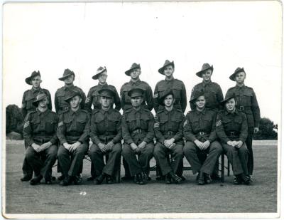 Black & White Photograph of NCO’s Stationed at Princess Royal Fortress Albany