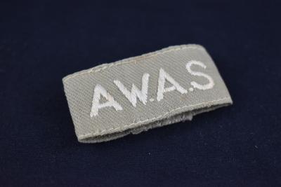 Second World War AWAS Epaulette Title issued to WF91315 Sergeant Gwenneth May NORMAN (nee PIERPOINT) 