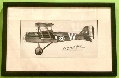 Norman Clifford profile drawing - Royal Aircraft Factory S.E.5a, C1948