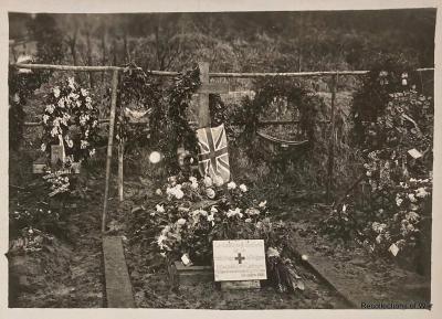 Photograph of the grave of Edith Cavell in Brussels