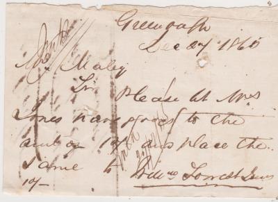 Promissory note from William Forrest Jnr