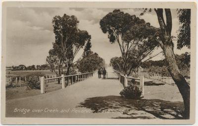 Bridge over Creek and Reservoir, Katanning