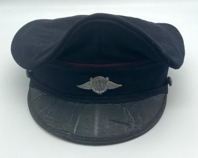 Australian Air League peaked cap with metal badge