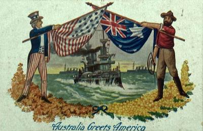 Visit of the American 'Great White Fleet' to Australia 1908 - Postcard 2