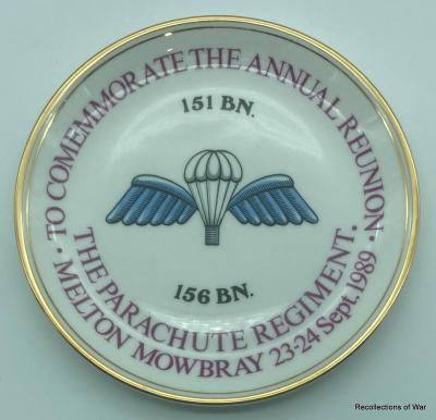 Parachute Regiment Commemorative Plate - 1989