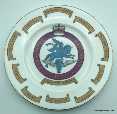 Parachute Regiment Commemorative Plate - Battle Honours