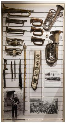 Feature Wall - Military Band Musical Instruments