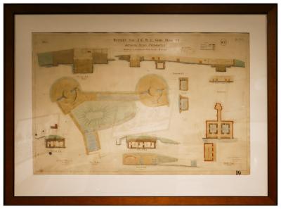 Pre 1914 - Original Plan for Two 6 inch Guns at Arthur's Head, Fremantle Port, 1903 (2 of 2)