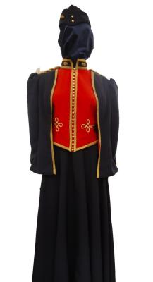 Ball Gown in Style of Artillery Mess Dress Uniform