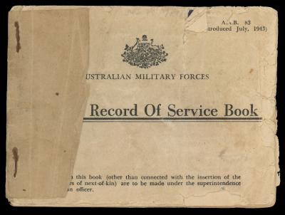 Soldier’s Record of Service Book Issued to Francis John NEWMAN, WX26937