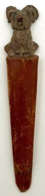 World War Two era carved wooden bookmark 