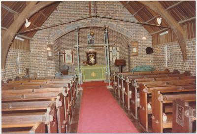 Interior of School Chapel of St. Michael, Kobeelya