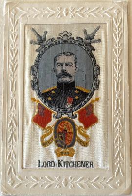 Lord Kitchener silk postcard