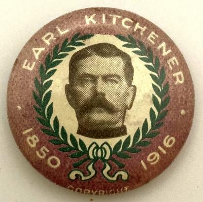 Lord Kitchener Memorial tin badge 1