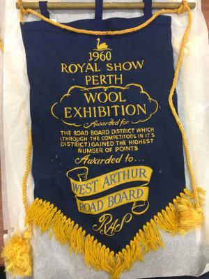 1960 Wool Exhibition Award Banner