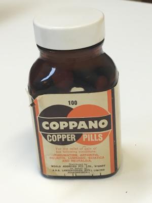 Jar of copper pills