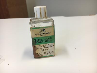 Bottle of ready relief