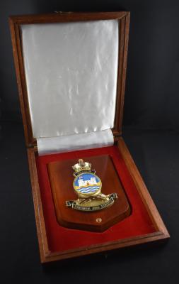 HMAS Tobruk Plaque and Presentation Case